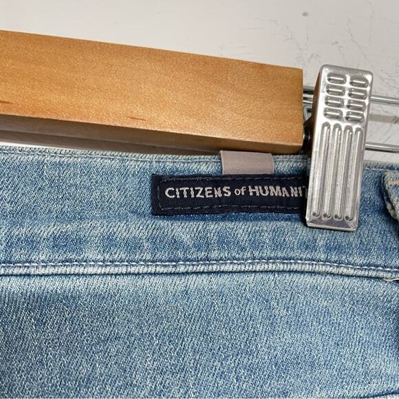 Citizens Humanity Light Wash Anabella High Rise Cigarette Ankle Jeans Womens 25 - Picture 6 of 13